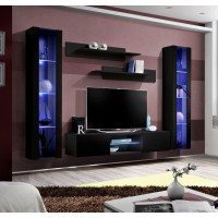 Гостиная стенка FLY O2 ASM MEBLE черный