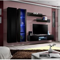 Гостиная стенка FLY O4 ASM MEBLE черный