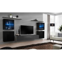 Вітальня SWITCH 14 ASM MEBLE чорний/сірий
