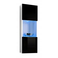 Вітрина Typ 22 FLY ASM MEBLE білий/чорний