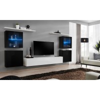 Гостиная стенка SWITCH 14 ASM MEBLE черный/белый