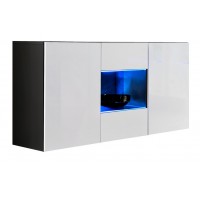 Комод SB2 FLY ASM MEBLE черный/белый