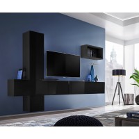 Гостиная стенка 6 BLOX ASM MEBLE черный