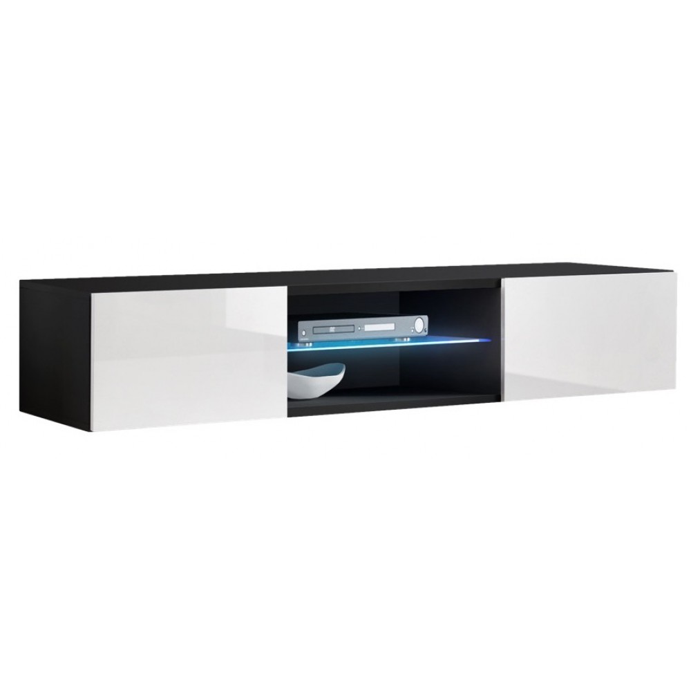 Тумба под ТВ Typ 33 FLY ASM MEBLE черный/белый