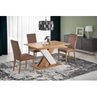 Стіл XARELTO Halmar дуб ланцелот/білий