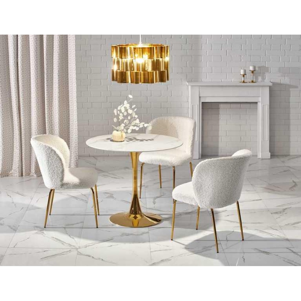 Стіл CASEMIRO Halmar білий мармур/золото