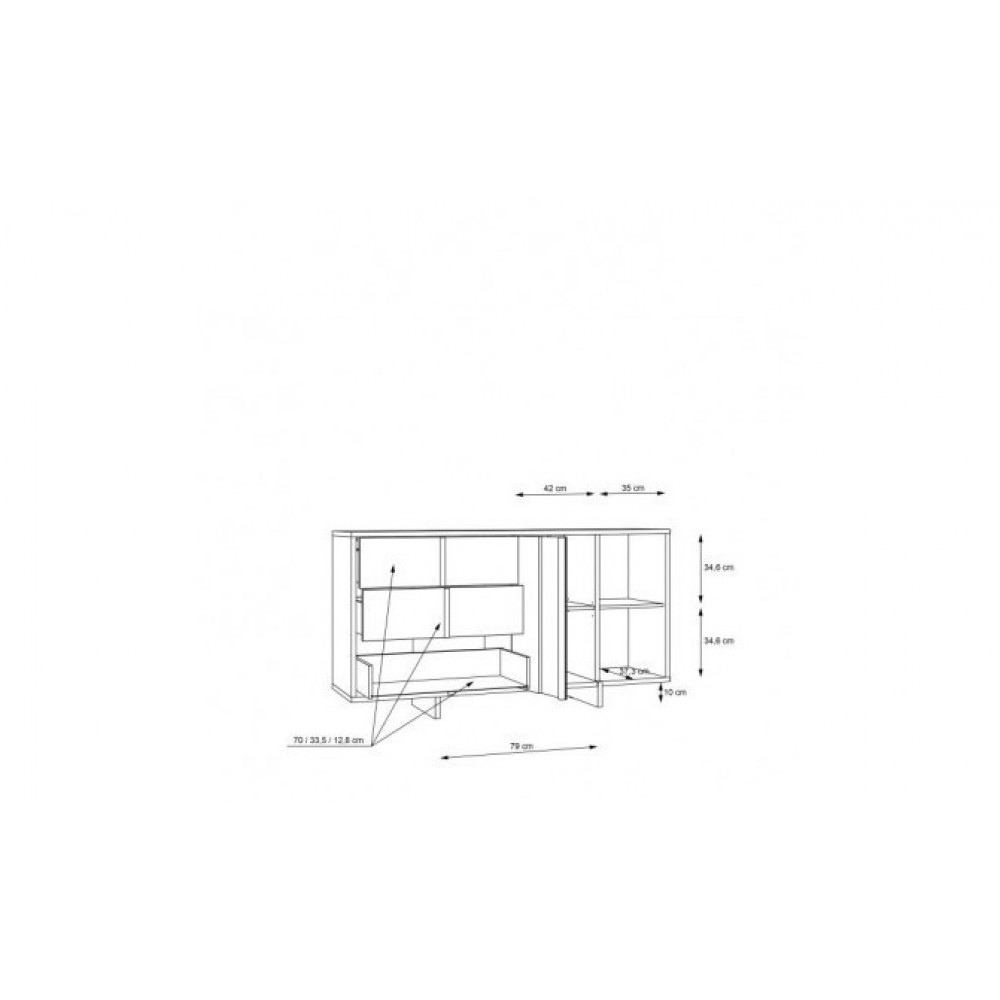 Комод JOKKAZ JKZK221L-M559 Forte