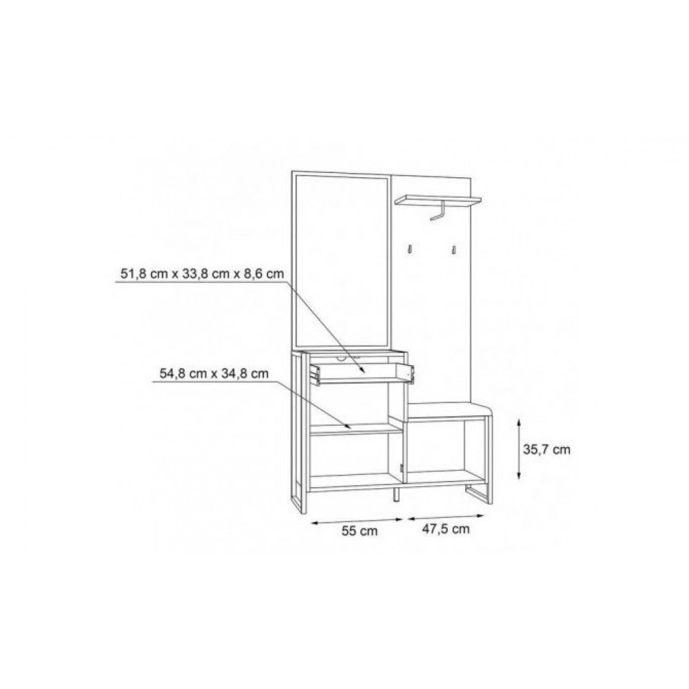 Передпокій HUD HUDD02L Forte