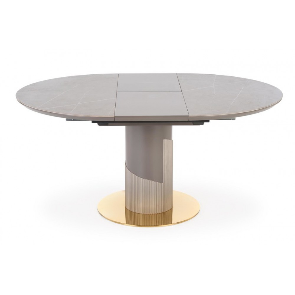 Стіл MUSCAT Halmar сірий мармур/світло-сірий/золото