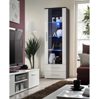 Витрина NEO I ASM MEBLE венге/белый глянец