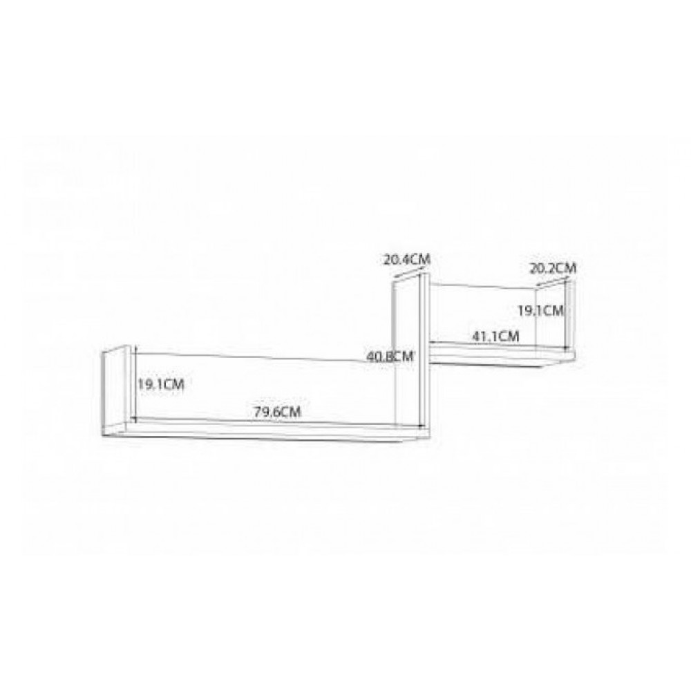 Полиця ORIENTAL TREE HUDB02 M526 Forte