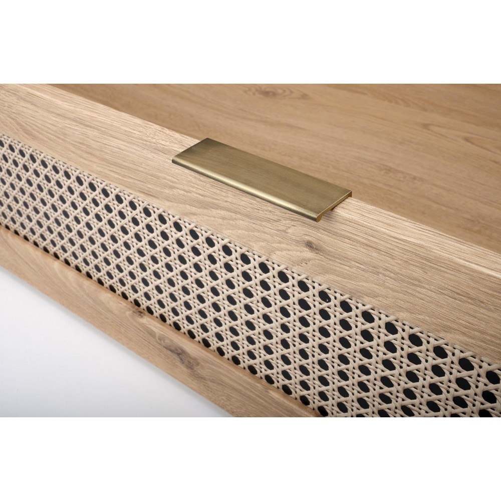 Ліжко BORNEO LOZ-160 Halmar дуб артизан/чорний