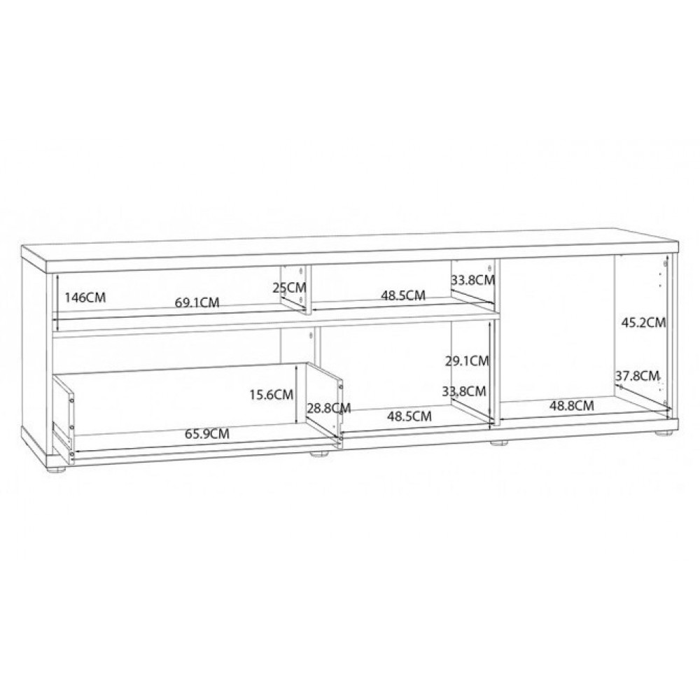 Тумба під ТВ ELATHA ETHT131R Forte