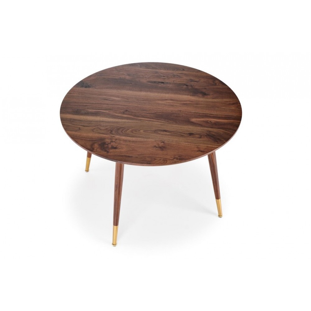 Стіл DOMENICO Halmar горіховий/горіховий/золото