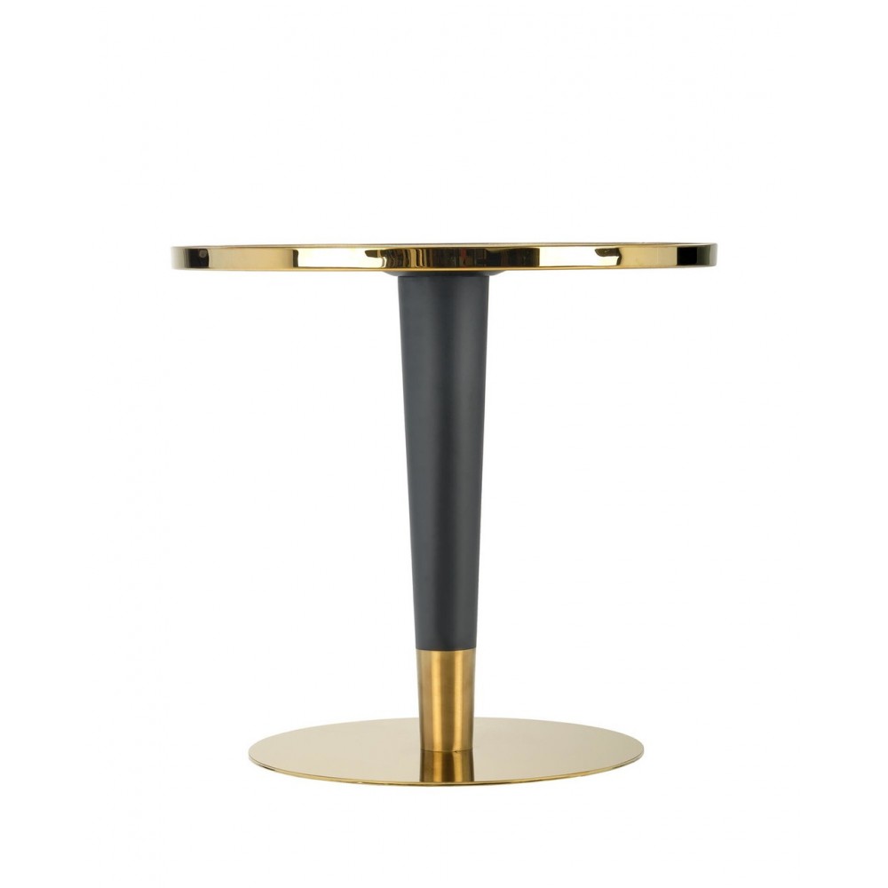 Стіл MORATA Halmar білий мармур/чорний/золото