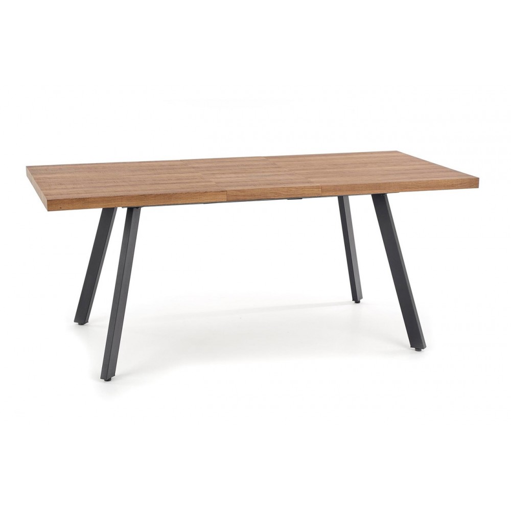 Стіл BERLIN 160 220 Halmar горіховий/чорний