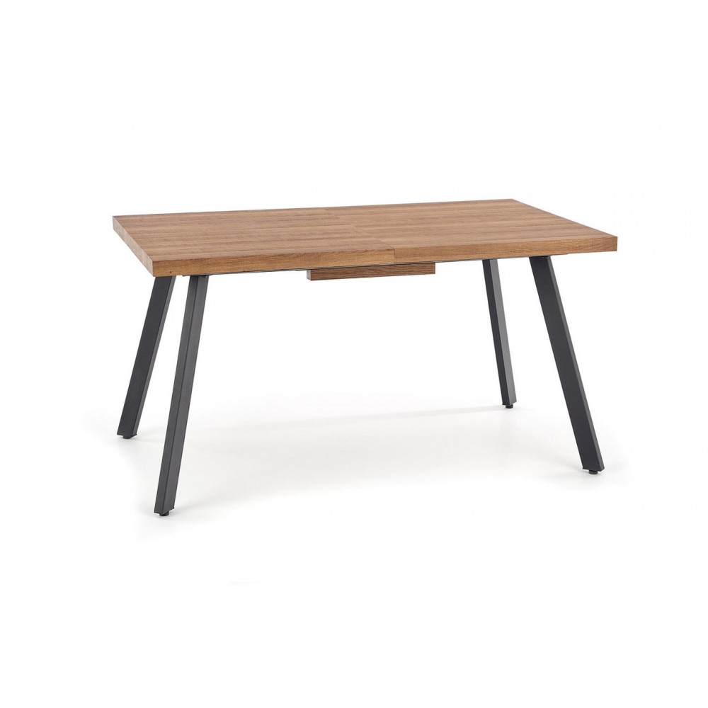 Стіл BERLIN 160 220 Halmar горіховий/чорний