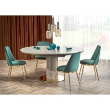 Стіл MUSCAT Halmar сірий мармур/світло-сірий/золото