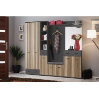 Передпокій 4 MARCO ASM MEBLE антрацит/дуб артізан