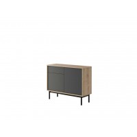 Комод BK104 Basic гікорі джексон/графіт Piaski