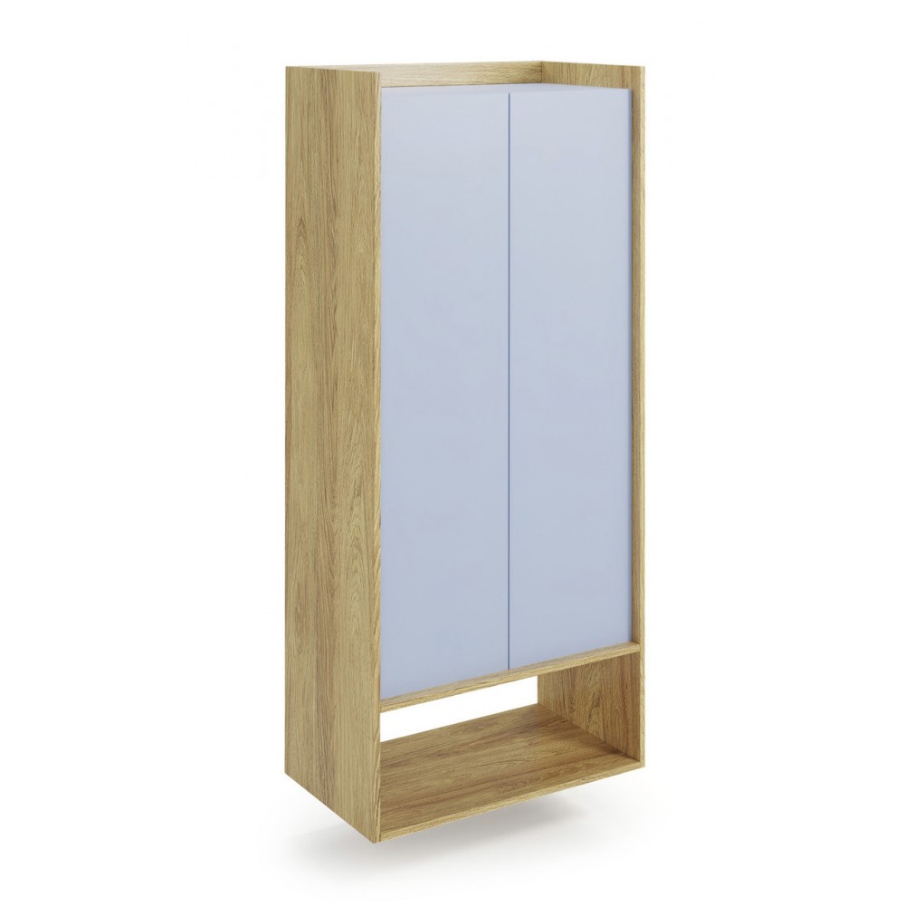 Стелаж MOBIUS 2D Halmar гікора натуральна/синій