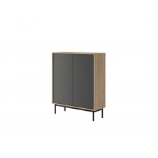 Комод BKD104 Basic гикори джексон/графит Piaski