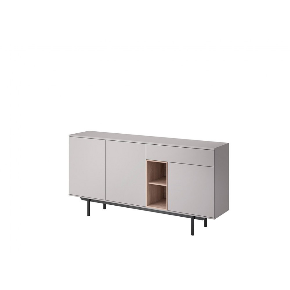 Комод IK175 Inox серый/гикори джексон Piaski