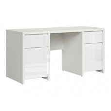Стол компьютерный BIU2D2S/160 Kaspian BRW белый