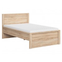 Кровать LOZ/120/T Kaspian 120x200 BRW бежевый