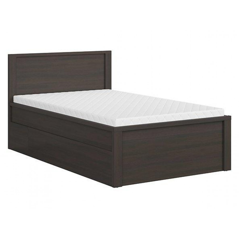 Кровать LOZ/120/T Kaspian 120x200 BRW коричневый