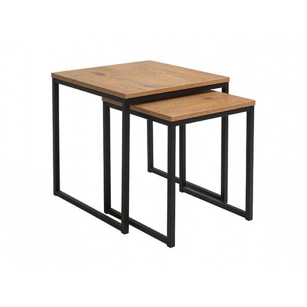 Журнальный столик (комплект) LAW/40+LAW/50 AROZ BRW бежевый/черный