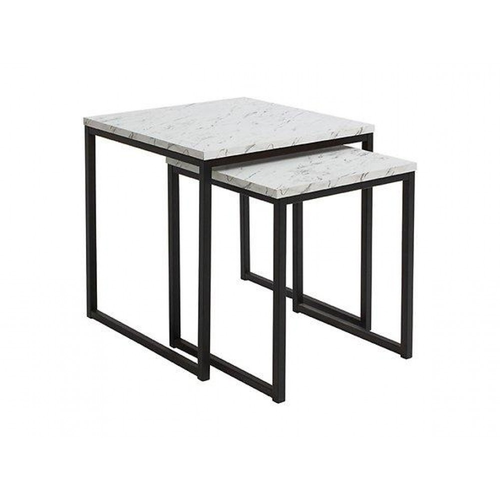 Журнальний столик (комплект) LAW/40 + LAW/50 AROZ BRW білий