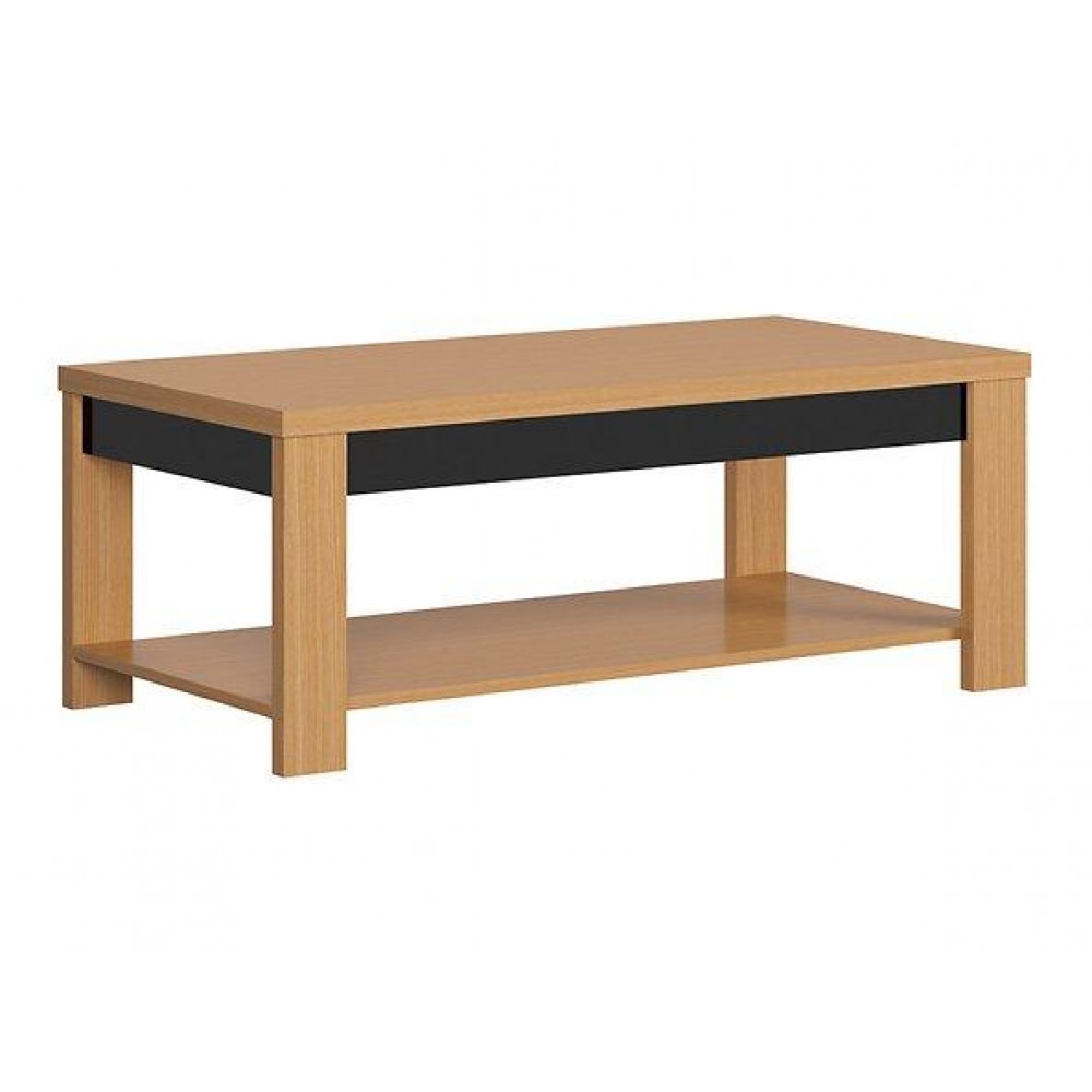 Журнальный столик LAW/130 AROSA BRW бежевый/черный