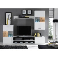 Гостиная стенка Spalt 1 BRW бежевый/белый