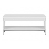 Журнальный столик LAW/110 Flames BRW белый