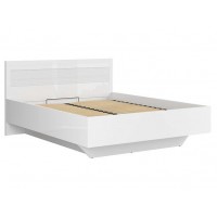 Ліжко LOZ/160/B Flames BRW білий