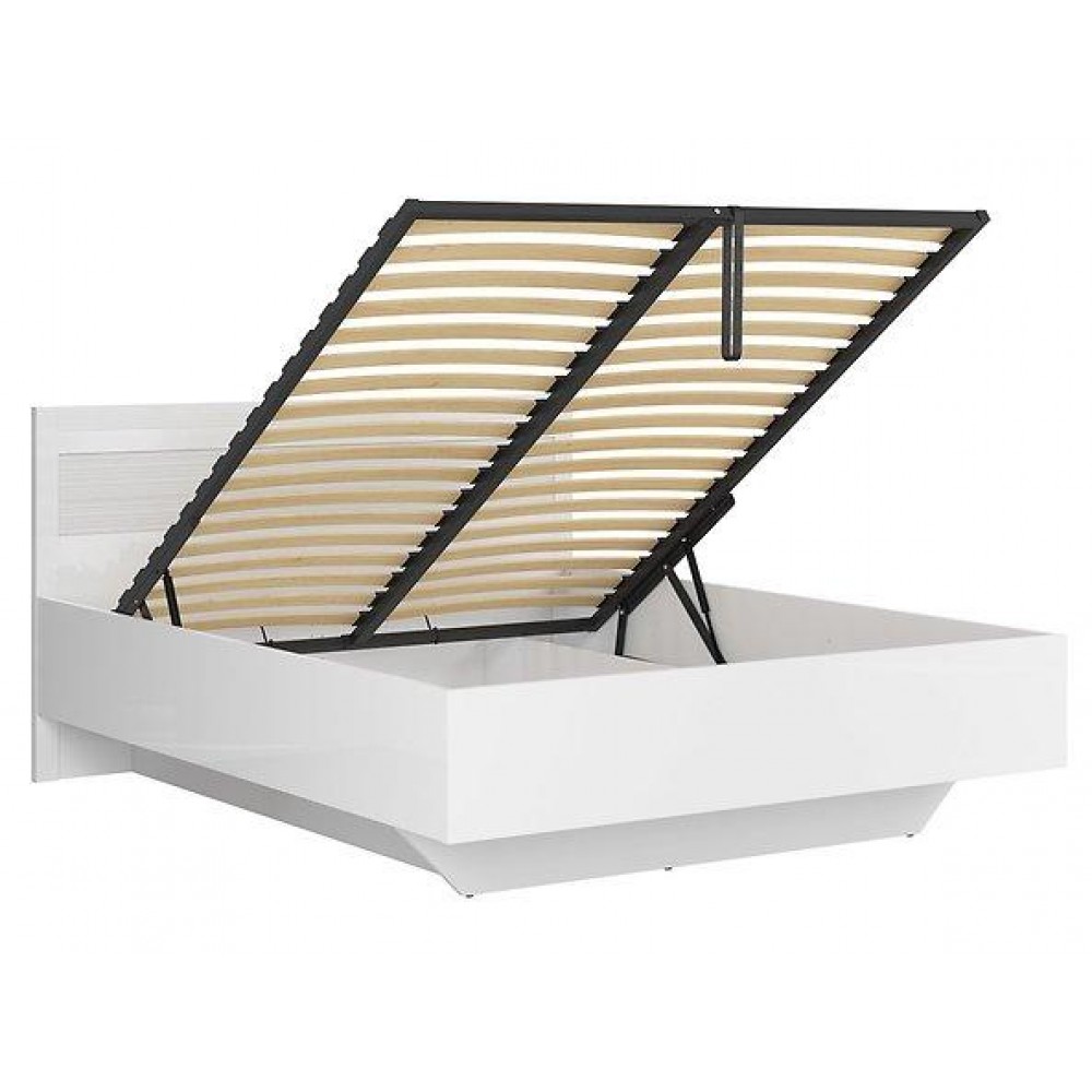 Кровать LOZ/160/B Flames BRW белый