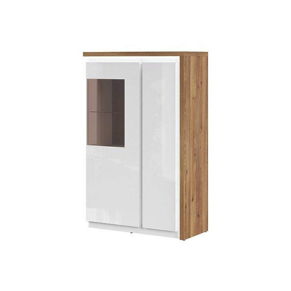 Вітрина REG1D1W Nors BRW бежевий/білий