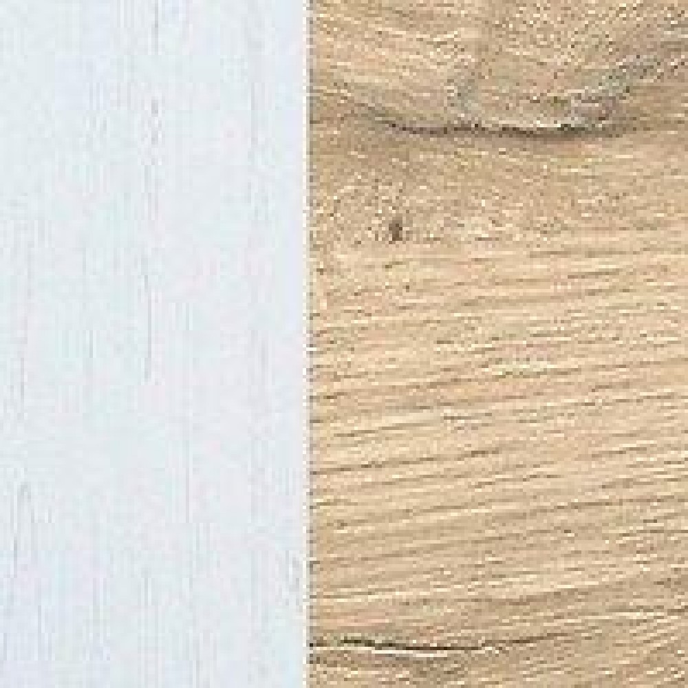 Комод KOM4D1S LOKSA BRW бежевый/белый