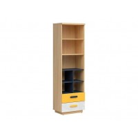 Стеллаж REG2S Wesker BRW бежевый/белый