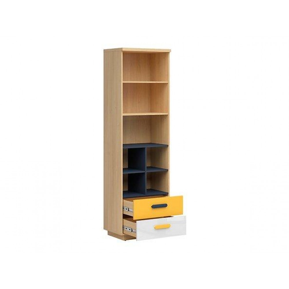 Стеллаж REG2S Wesker BRW бежевый/белый