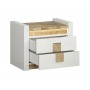 Тумба прикроватная KOM2S ALAMEDA BRW бежевый/белый