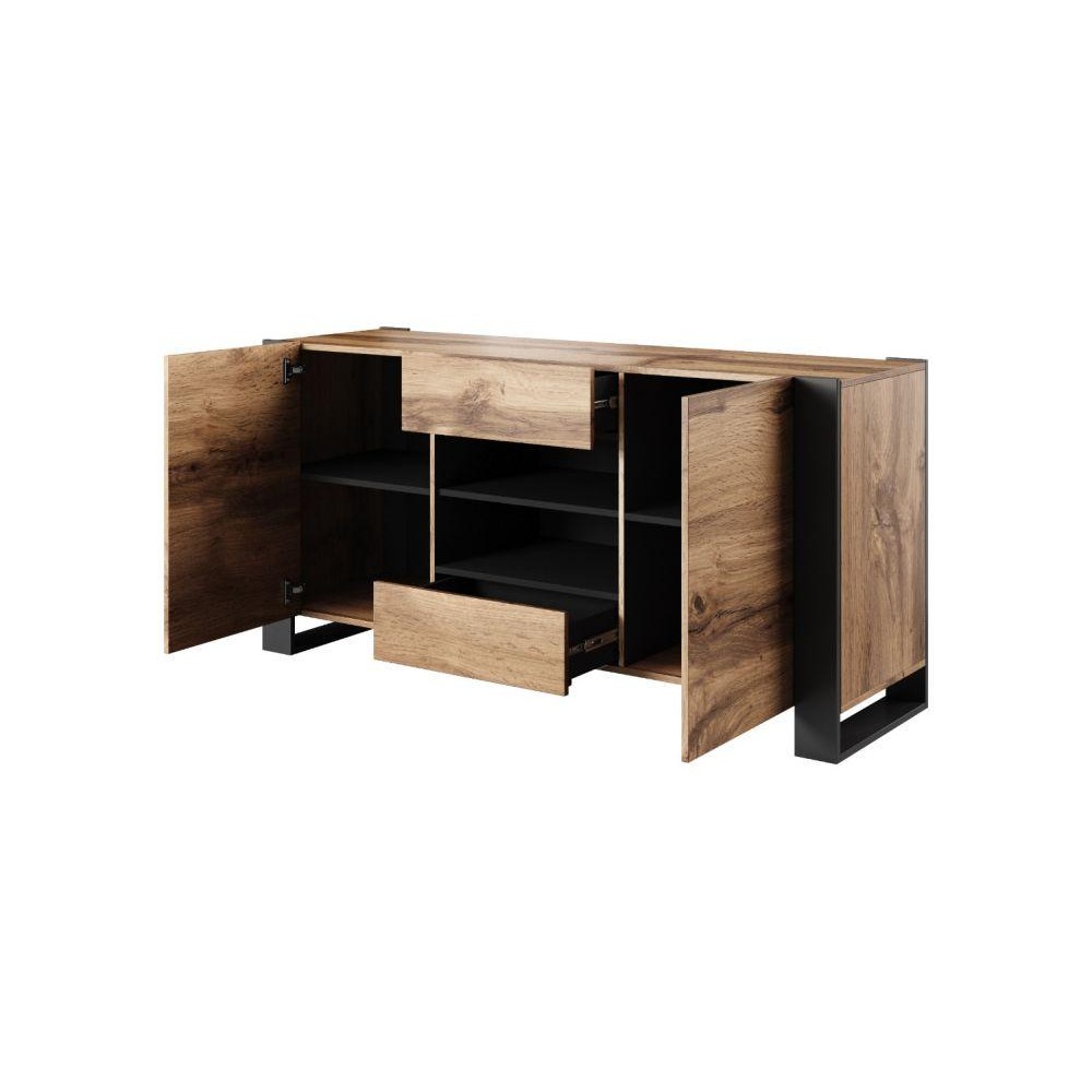 Комод WOOD Cama бежевый/черный
