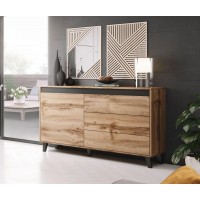 Комод NORD Cama бежевый/черный