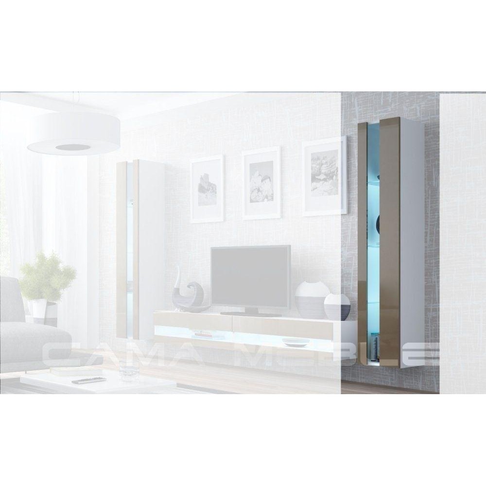 Витрина VIGO NEW Cama бежевый/белый