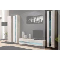 Витрина VIGO NEW Cama бежевый/белый