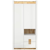 Шкаф SZF2D2S ALAMEDA BRW бежевый/белый