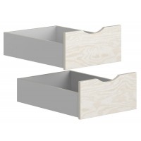 Ящик (2 шт.) SZU/50 STANFORD BRW белый/серый