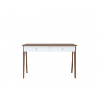 Стол письменный BIU2S Heda BRW белый/коричневый
