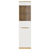 Витрина REG1D1W NUIS BRW бежевый/белый